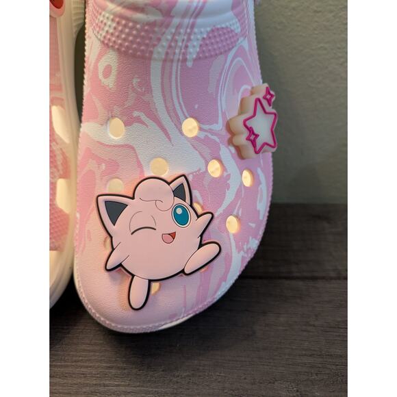 Croc x Jigglypuff Pokemon Clog Shoes Pink Light Up Men's 11/Women's 12 - Picture 5 of 8